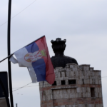 Pensioners in the north of Kosovo call for a public rally, SL shares its support Kosovska Mitrovica spomenik caru lazaru zastava Srbije