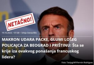Makron netačno