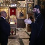 Vladika Ilarion sa Pičom: Životni uslovi za Srbe na KiM teži nego ikad u poslednjih 25 godina Stjuard Pič u manastiru Gračanica