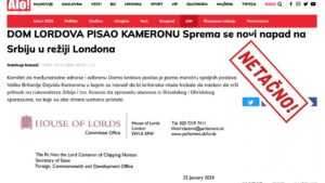 Netačno Radio Goraždevc Savet Lordova Britanija Napad Srbija