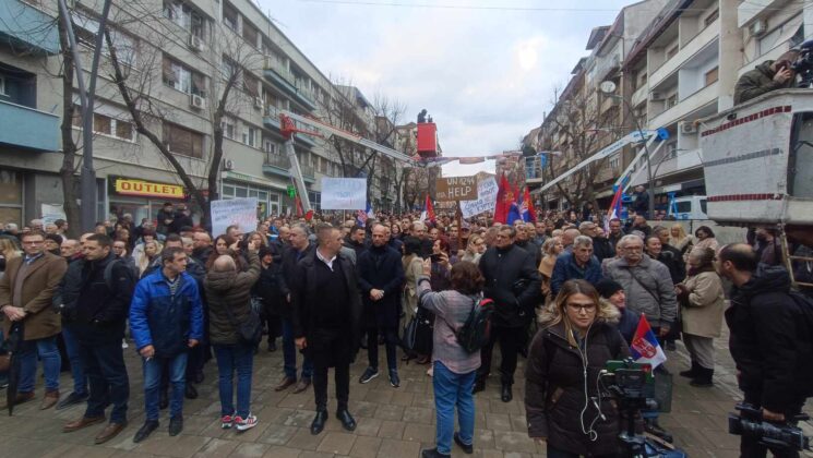 Protest Kosovska Mitrovica dinari