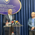 Rašić o rešenjima za distribuciju novca iz Srbije; nema gašenja zdravstva i školstva, gašenje PO predviđeno sporazumom Nenad Rašić ministar konferencija priština o dinarima CBK privremeni organi institucije