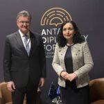 Lajčak sa Osmani o izborima na Severu i ovonedeljnom sastanku u Briselu Miroslav Lajčak Vjosa Osmani Turska