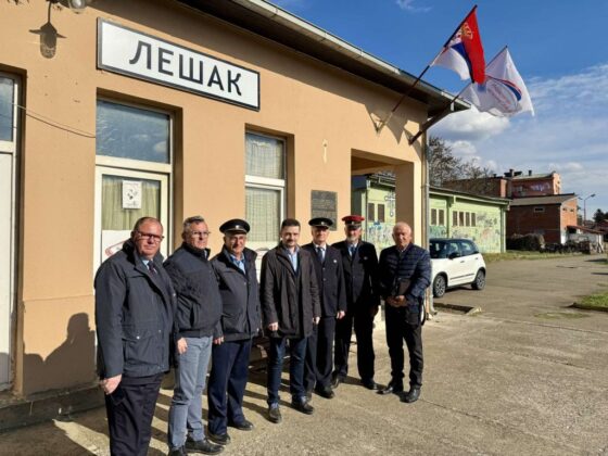 Železničari u Le&scaron;ku