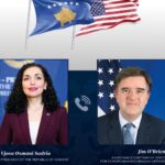 Razgovarali Osmani i O’Brajen: Ona o putu Kosova ka SE i saradnji; on o pitanju dinara, primeni sporazuma i ZSO Vjosa Osmani Džejms O'Brajen