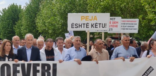 protest radnika 1. maj priština