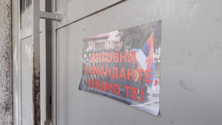 Vrhovni komandante, Čekamo te Vučič plakat