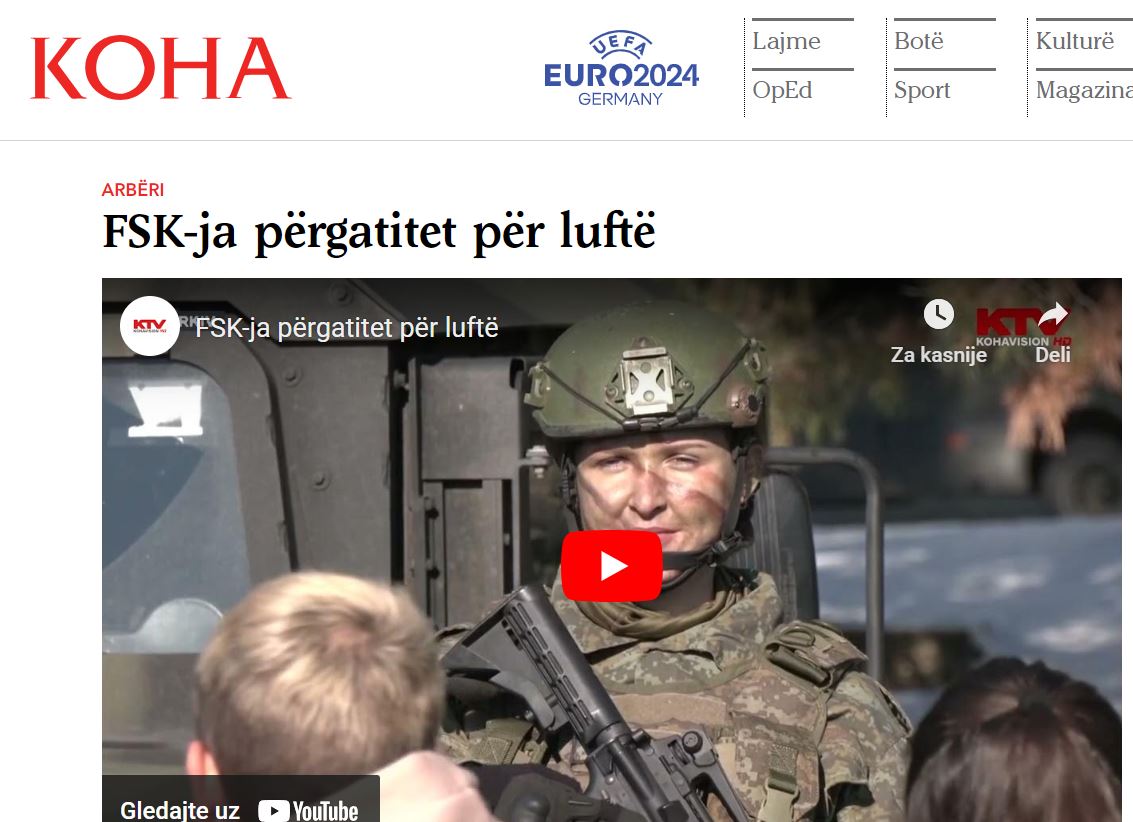 Koha: "KBS se priprema za rat"