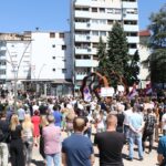 Citizens Reject Ibar Bridge Reopening in Protest in North Mitrovica Citizens Reject Ibar Bridge Reopening in Protest in North Mitrovica