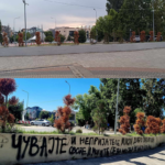 Hapšenje Arsenijevića i Veljkovića: Šta se danas dogodilo na Trgu Braće Milić, ko, šta i zašto farba? Trg braće milić grafiti