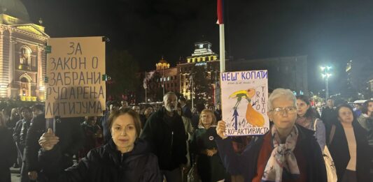 FOTO: Protest protiv litijuma/Sanja Sovrlić N1