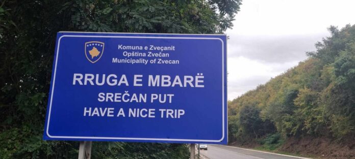 New Multilingual Road Sign in Northern Kosovo Marred by Language Errors