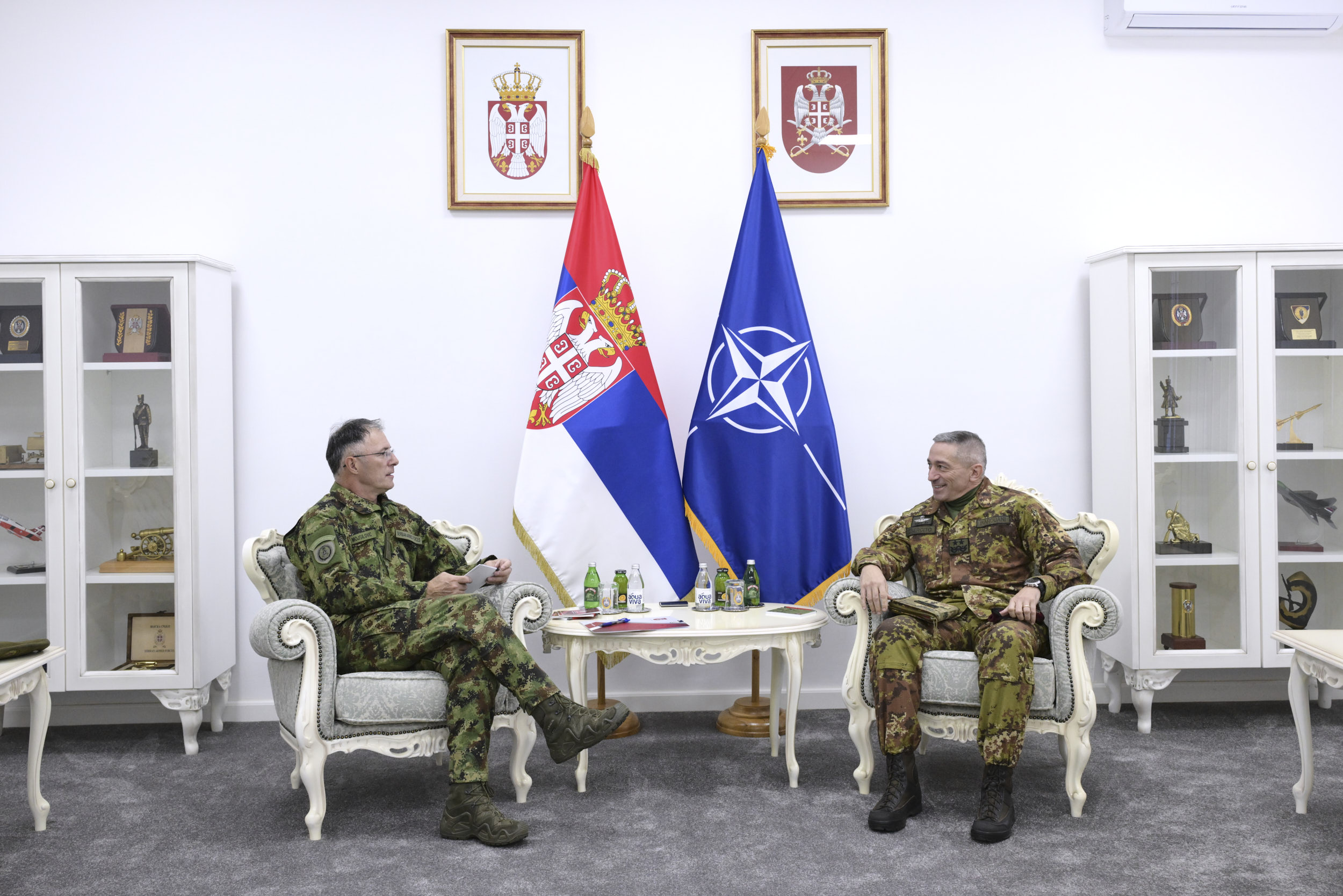 Prvi susret generala Mojsilovića i novog komandanta KFOR-a Barduanija