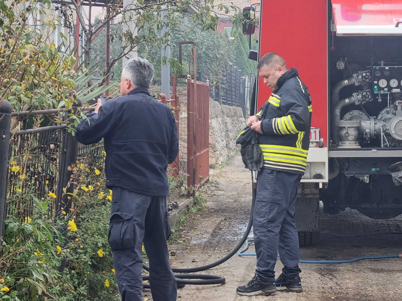 Požar u OŠ "Vuk Karadžić" u selu kod Kosova Polja, izgorela kotlarnica