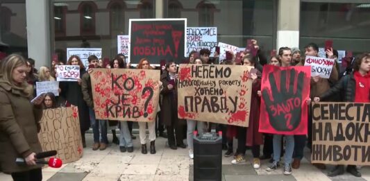 studenti protest