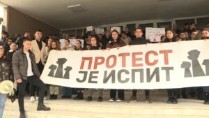 Nemačka: Studenti i novinari u Srbiji Studenti protest