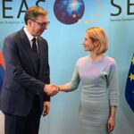 Vučić u Briselu obećava ozbiljnu istragu o eksploziji, Kurti traži izručenje Radoičića, a Kalas „odgovornost za teroristički napad“ Aleksandar Vučić Kaja Kalas