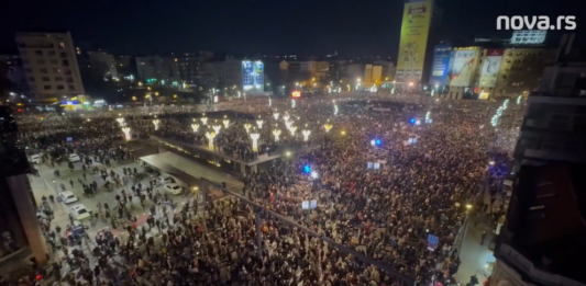 Svetske agencije: Desetine hiljada ljudi Nova rs protest Beograd studenti