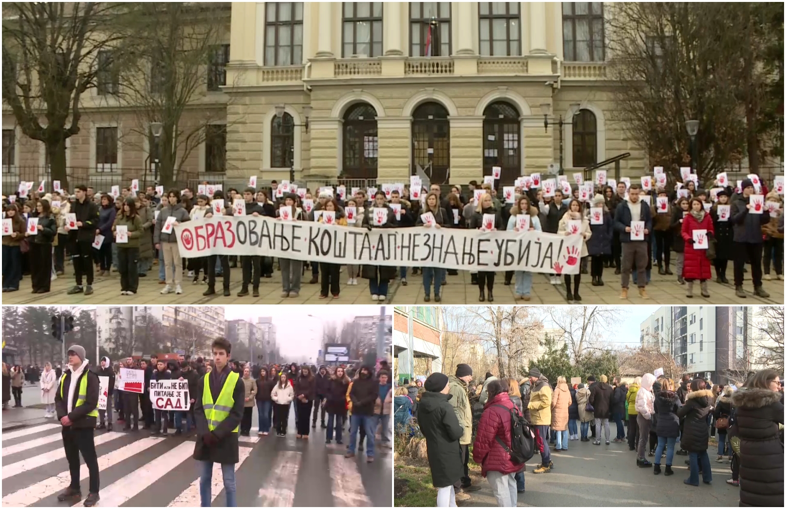 Deo škola u Srbiji i danas u blokadi: I srednjoškolci u 15-minutnom ćutanju