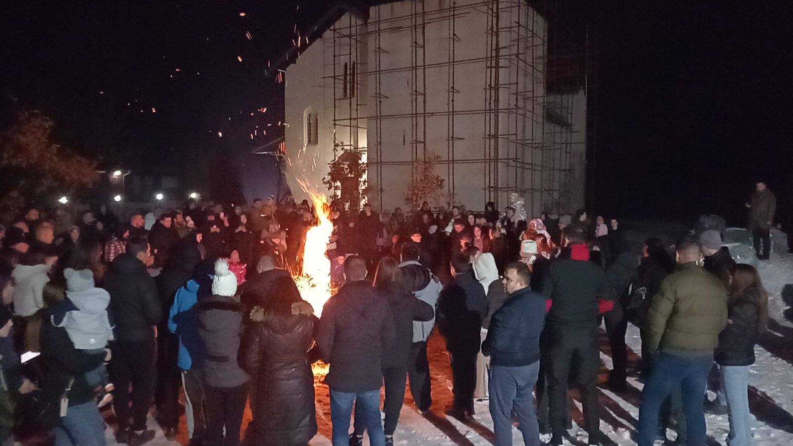 Badnjak i vatromet u Banjskoj