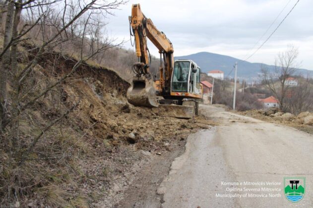 Započeti radovi na uređenju puta ka Malom Zvečanu Op&scaron;tina Severna Mitrovica Fejsbuk
