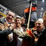 Albin Kurti Poses with ‘Greater Albania’ Flag at Election Rally Aljbin Kurti Skup Samoopredeljenje Suva Reka