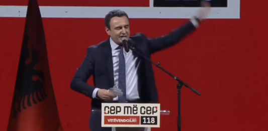 Kurti kampanja govor kritike