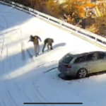 KP istražuje ispisivanje UČK u snegu ispred manastira i poziva sve koji dolaze na Sever da ne provociraju KP istražuje ispisivanje UČK u snegu
