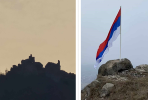 Zvečan tvrđava zastava