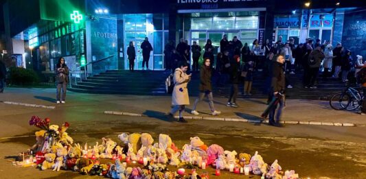 FOTO: Igračke u znak seanja na žrtve nadstrešnice/Ljubaznošću Staše Keneški