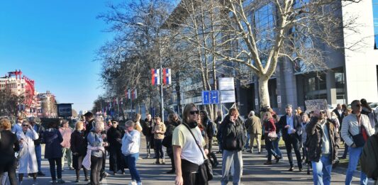 Blokada protest Novi Beograd