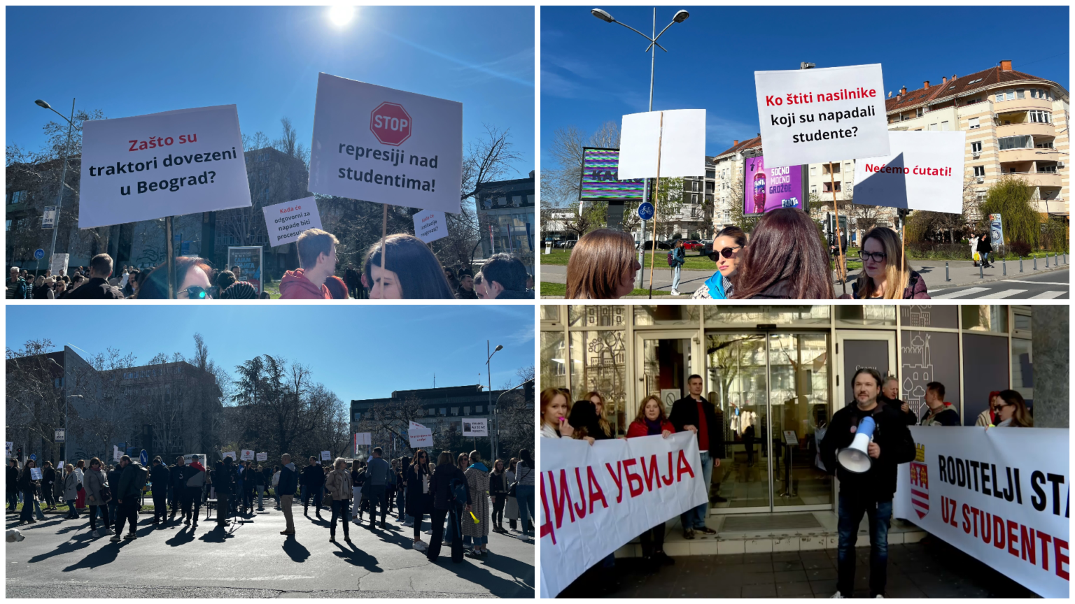 Studenti blokirali depo GSP-a, najavljuju protest ispred Generalštaba, i u Novom Sadu blokade