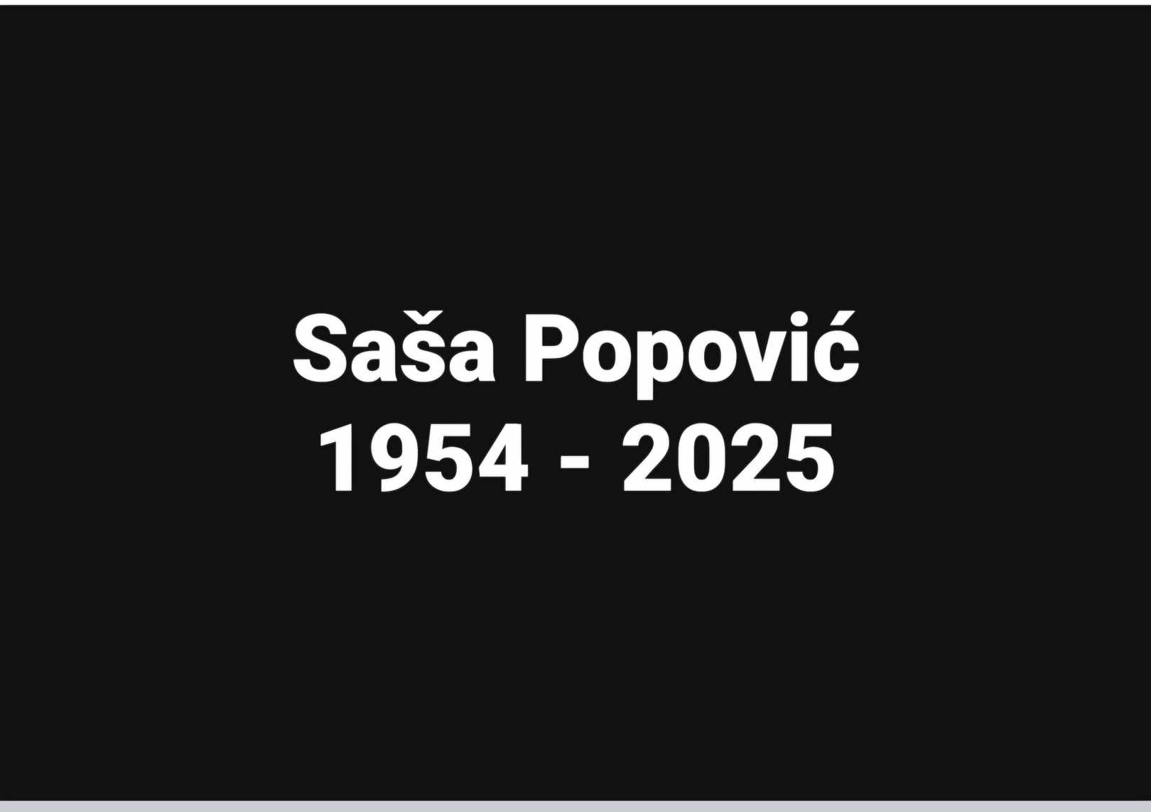 Preminuo osnivač Grand produkcije Saša Popović