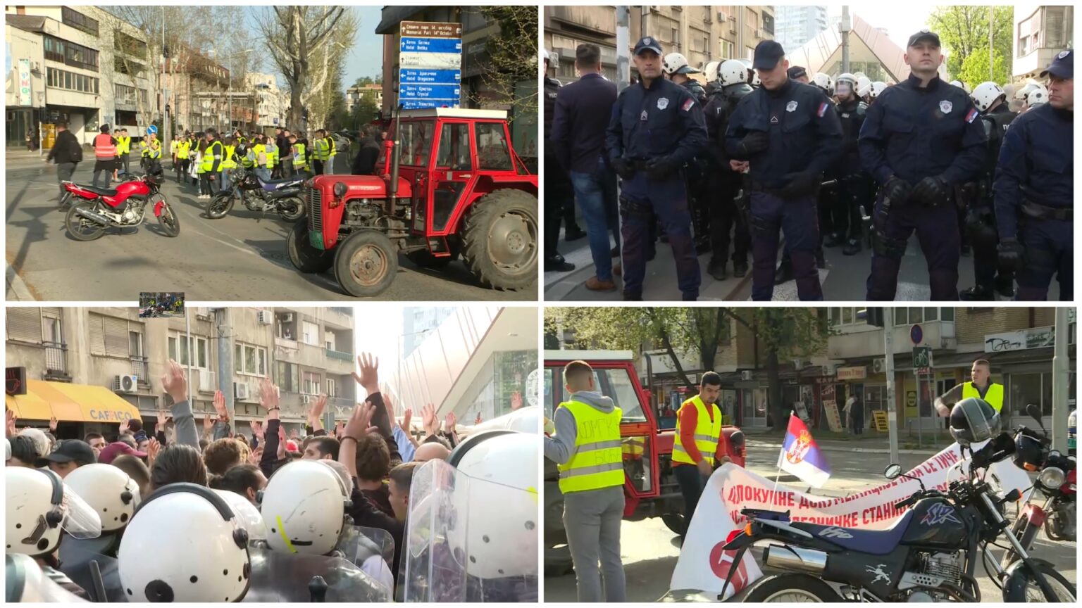 Studenti i dalje ispred RTS-a i RTV-a, u Kraljevu počeo veliki protest