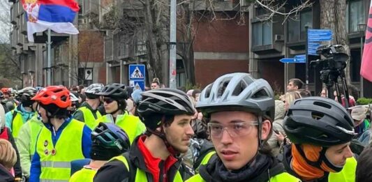Biciklisti strazbur studenti