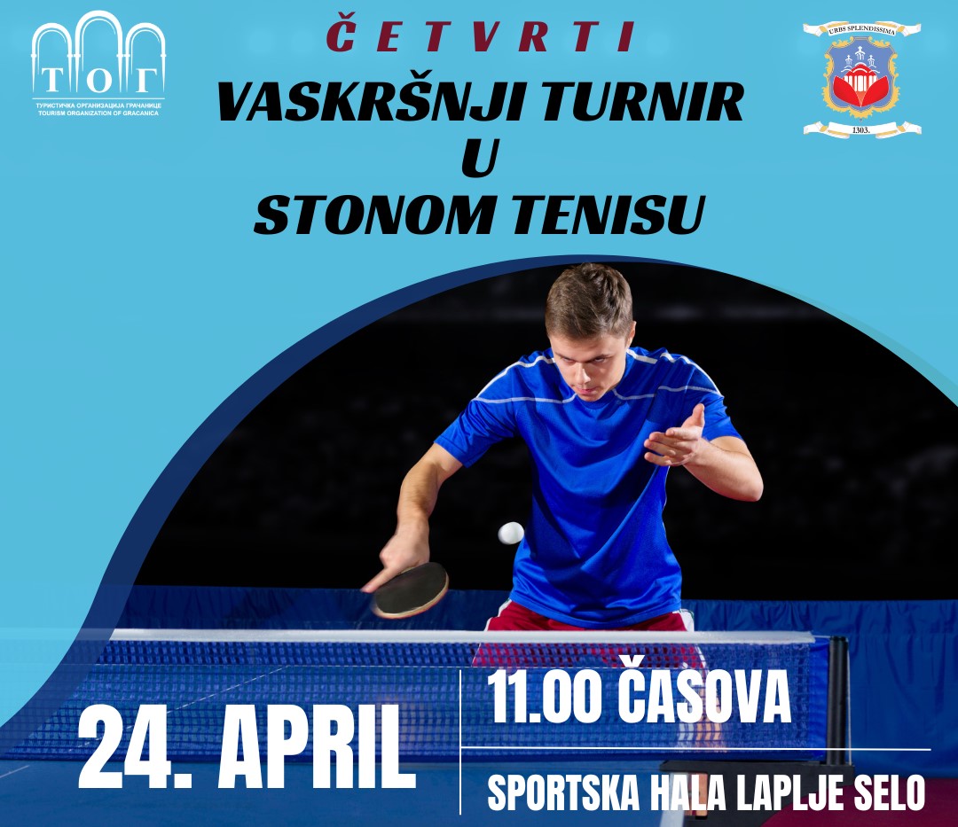 Počele prijave za Vaskršnji turnir u stonom tenisu u Lapljem Selu