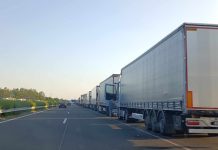 Ograničeno kretanje teretnih vozila težih od 20 tona na auto-putu horgoš Kamioni prelaz čekanje