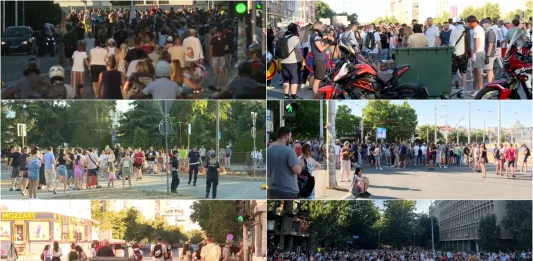 Novi skupovi i blokade; Brojne kritike zbog Vučićeve odluke o pomilovanju; Student Pravnog: Policija nas lovila kao zečeve