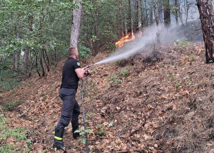 FOTO: Specijalna Kosovska policija gasi požaa