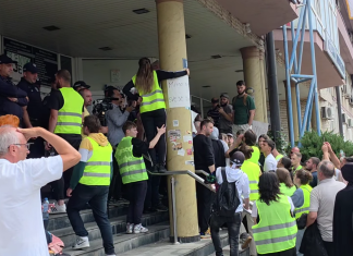 NUNS i UNS osudili pretnje novinarima N1 nakon izveštavanja o incidentima u Novom Pazaru FOTO: Novi Pazar Dnaas/DUNP/studenti