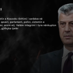 Tači: Vraćanje Srba u sve institucije životno važno za Kosovo, njihova reintegracija je ustavna obaveza