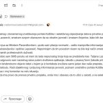 Demantij sa imejla „Radoica Radomirović“ na pisanje KoSSeva