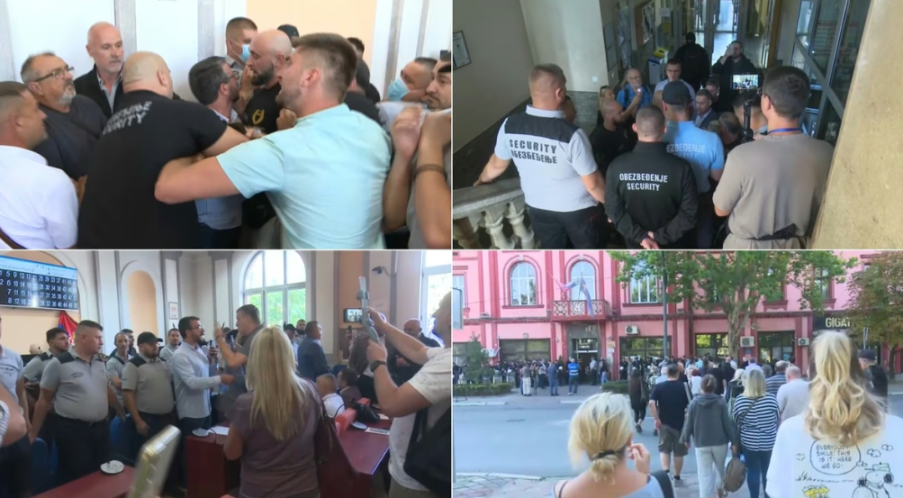 Upad rektora u Rektorat u Kragujevcu, dimne bombe i sukobi u Skupštini Zaječara