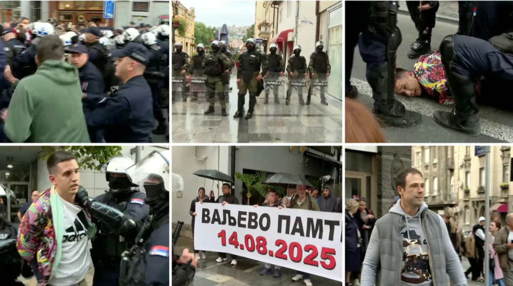 Srbija u slikama: Sad i protivnici blokada protestuju protiv RTS, Novak Nedić, batine i privođenja