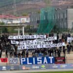 Pristina fan group sparks outrage with banner calling Leskovac ‘Albanian land’ FOTO: Koha/Navijačka grupa "Plisat" prisvaja Leskovac