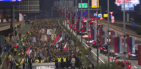 FOTO: N1/Protest, 11 meseci od pada nadstrešnice