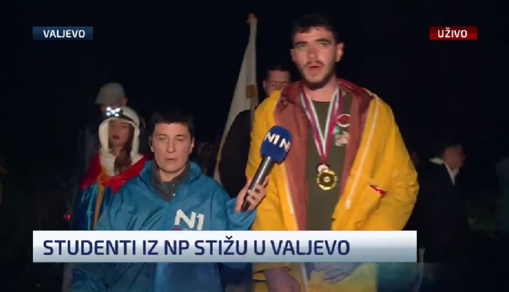 „16 dana za 16 žrtava“: Novopazarski studenti u Valjevu večeras, pridružuju im se studenti iz zapadne Srbije