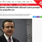 Manipulativan naslov „Kurti se predao“ u suprotnosti sa sadržajem vesti