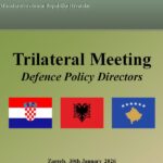 Održan sastanak direktora odbrane Kosova, Albanije i Hrvatske u okviru sprovođenja Deklaracije o vojnom savezu