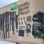 Na šest lokacija u Zubinom Potoku zaplenjene različite vrste naoružanja, radio-veze, ručna bomba, vojne uniforme i 213 komada municije
